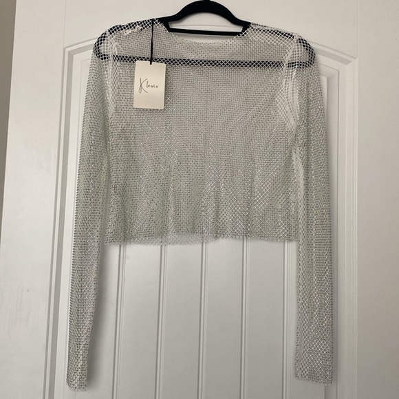 Metallic Rhinestone Top - Picture 2 of 2